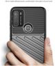 Motorola Moto G50 Hoesje Twill Thunder Textuur Back Cover Zwart