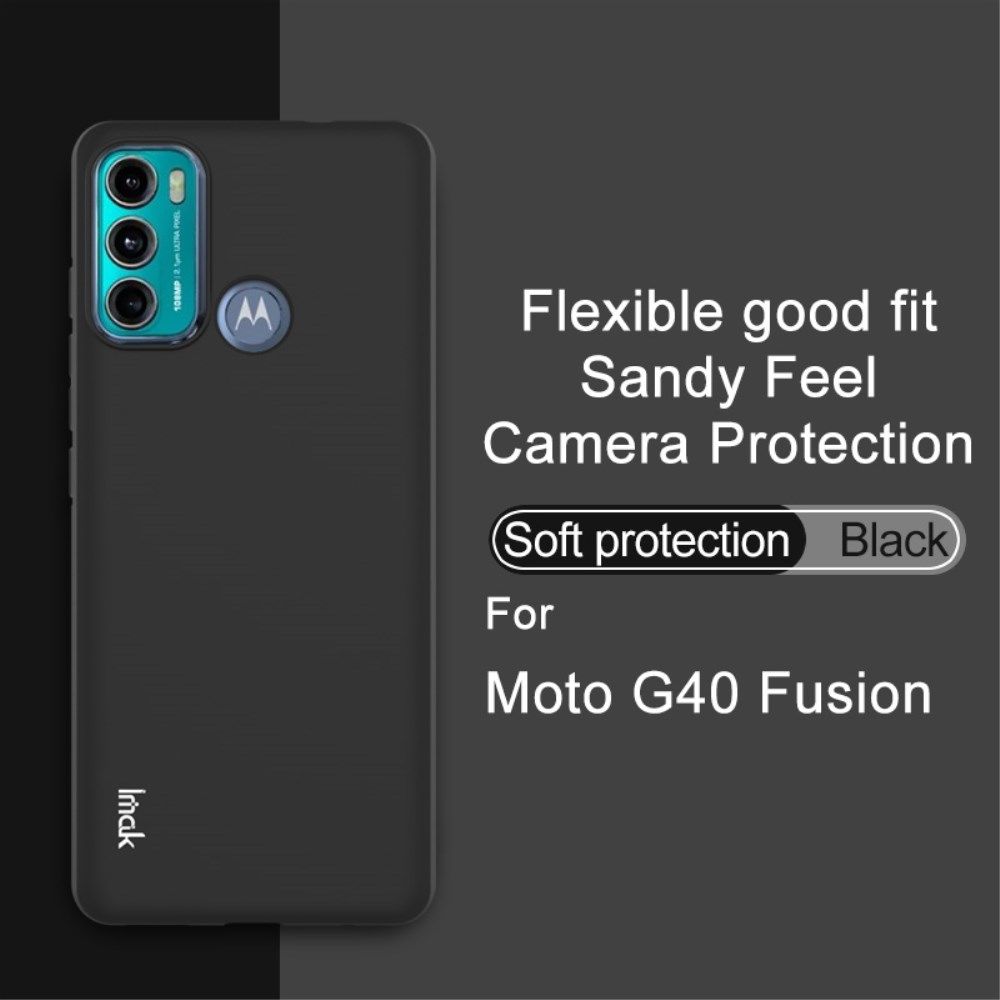 Imak UC-1 Motorola Moto G60s Hoesje Matte TPU Back Cover Zwart afbeelding 5