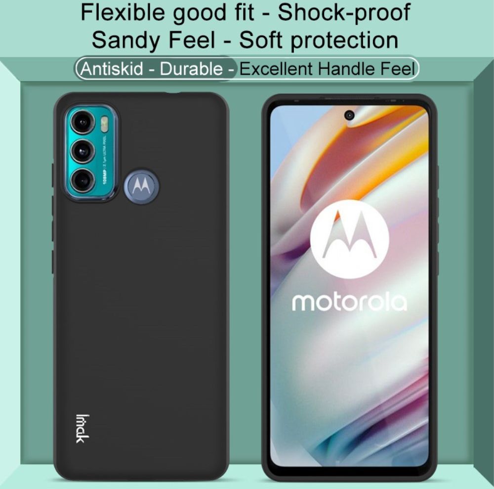 Imak UC-1 Motorola Moto G60s Hoesje Matte TPU Back Cover Zwart afbeelding 6