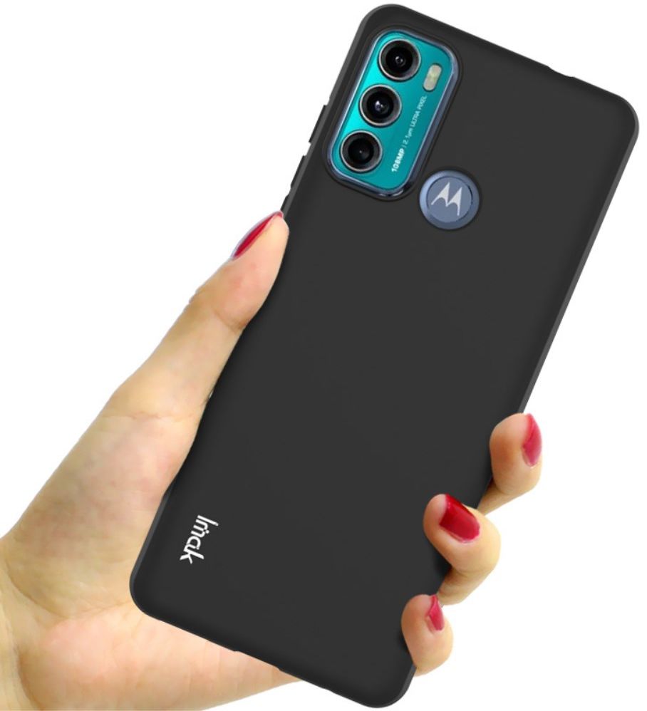 Imak UC-1 Motorola Moto G60s Hoesje Matte TPU Back Cover Zwart afbeelding 3