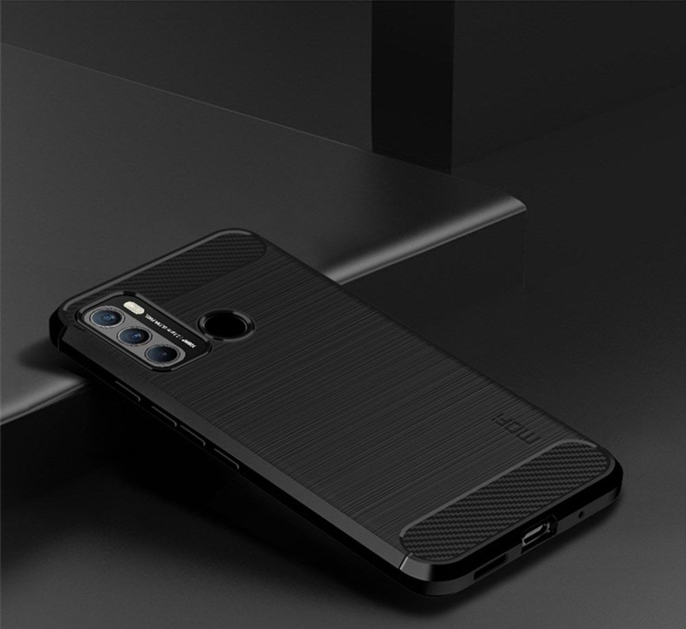 MOFI Motorola Moto G60 Hoesje Geborsteld TPU Back Cover Zwart afbeelding 4