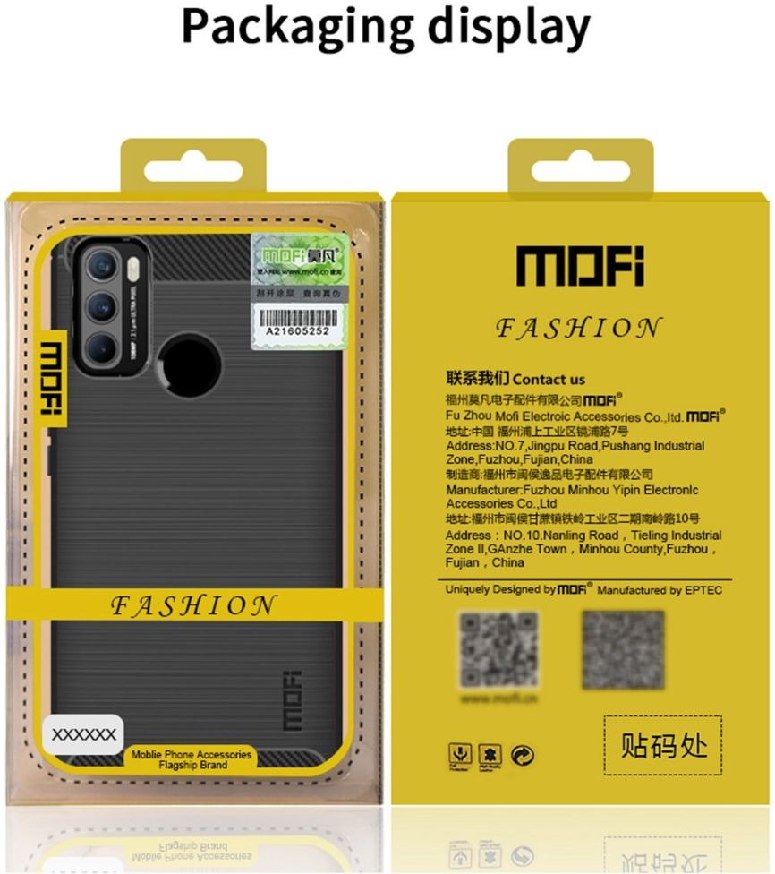 MOFI Motorola Moto G60 Hoesje Geborsteld TPU Back Cover Zwart afbeelding 12