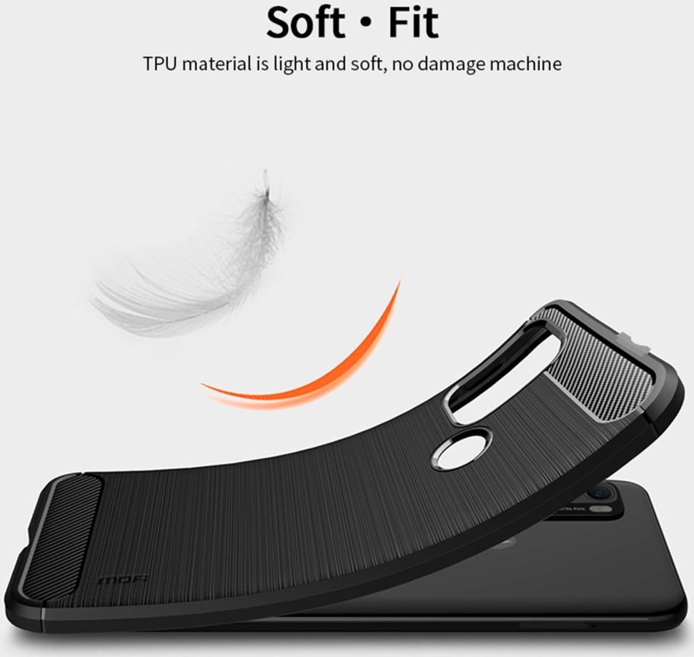 MOFI Motorola Moto G60 Hoesje Geborsteld TPU Back Cover Zwart afbeelding 7