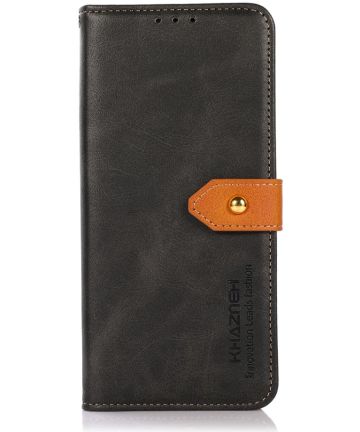 Khazneh Motorola Moto G50 Hoesje Wallet Book Case Zwart Hoesjes