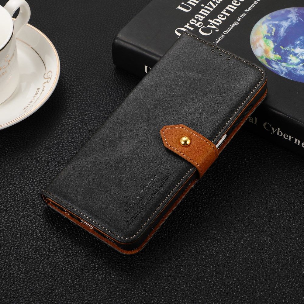 Khazneh Motorola Moto G50 Hoesje Wallet Book Case Zwart afbeelding 4