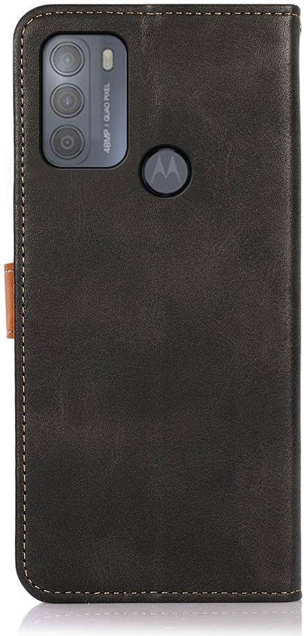 Khazneh Motorola Moto G50 Hoesje Wallet Book Case Zwart afbeelding 7