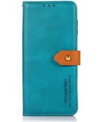 Khazneh Motorola Moto G50 Hoesje Wallet Book Case Blauw