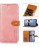 Khazneh Motorola Moto G50 Hoesje Wallet Book Case Roze Goud