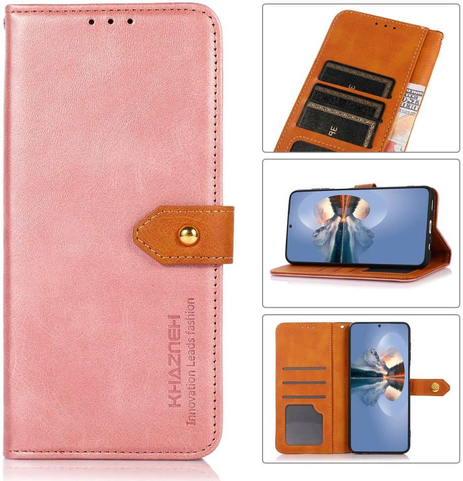 Khazneh Motorola Moto G50 Hoesje Wallet Book Case Roze Goud afbeelding 9