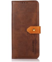 Khazneh Motorola Moto G50 Hoesje Wallet Book Case Bruin