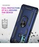 Motorola Moto G60s Hoesje Hybride Kickstand Back Cover Blauw