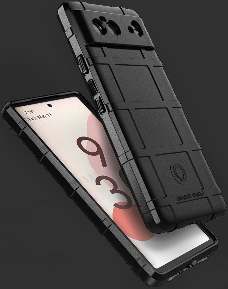 Google Pixel 6 Hoesje Shock Proof Rugged Shield Zwart afbeelding 2
