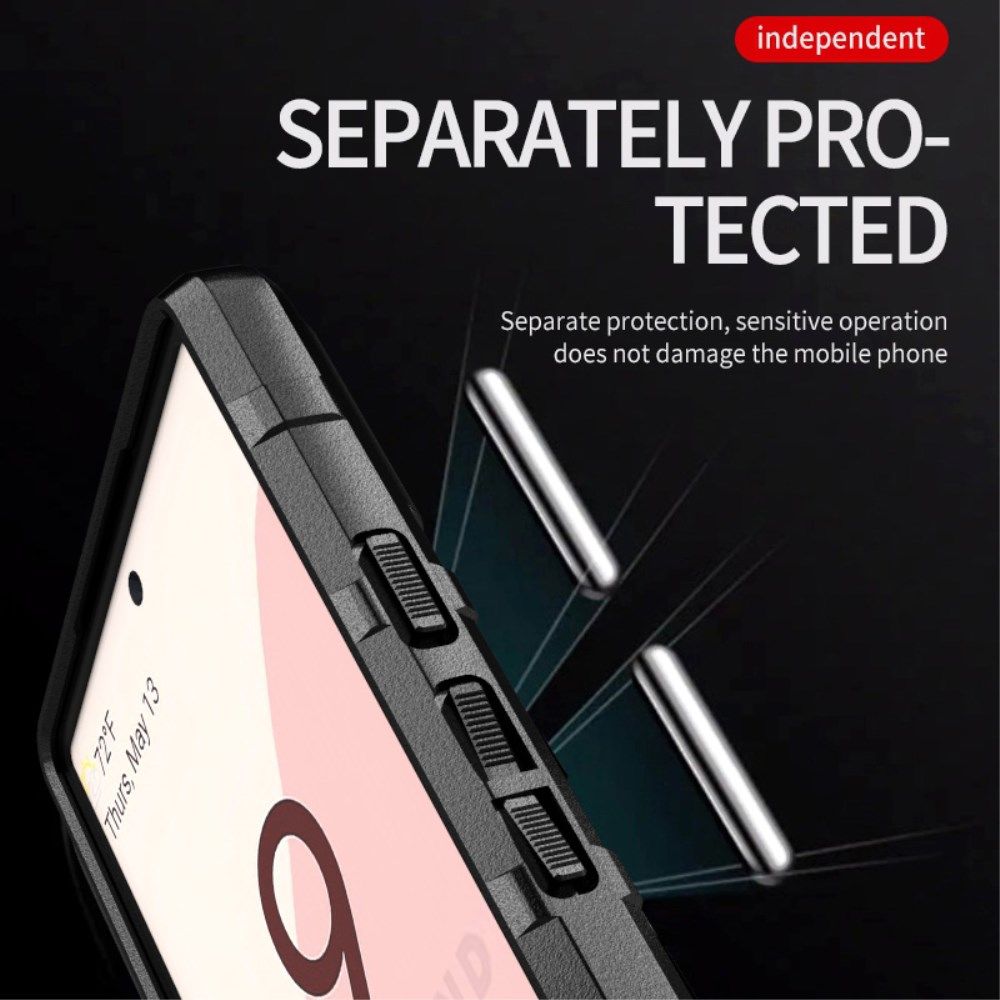 Google Pixel 6 Hoesje Shock Proof Rugged Shield Zwart afbeelding 5