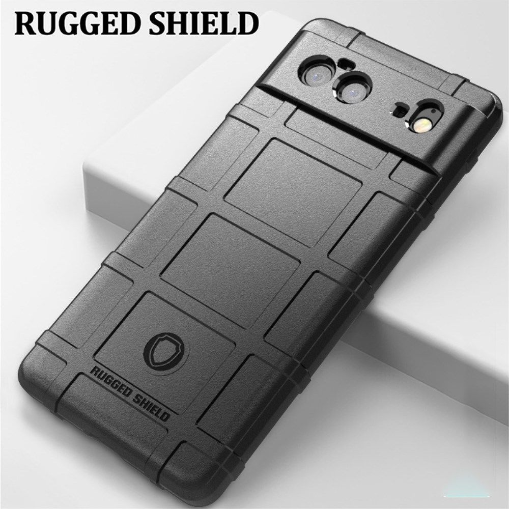 Google Pixel 6 Hoesje Shock Proof Rugged Shield Zwart afbeelding 7
