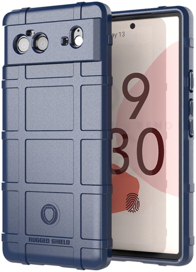 Google Pixel 6 Hoesje Shock Proof Rugged Shield Blauw afbeelding 1