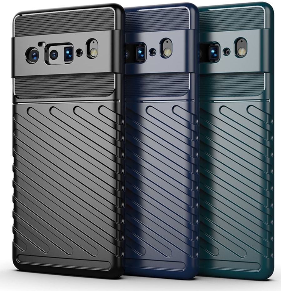 Google Pixel 6 Pro Hoesje TPU Thunder Design Back Cover Groen afbeelding 6