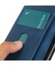 KHAZNEH Google Pixel 6 Hoesje Retro Wallet Book Case Blauw