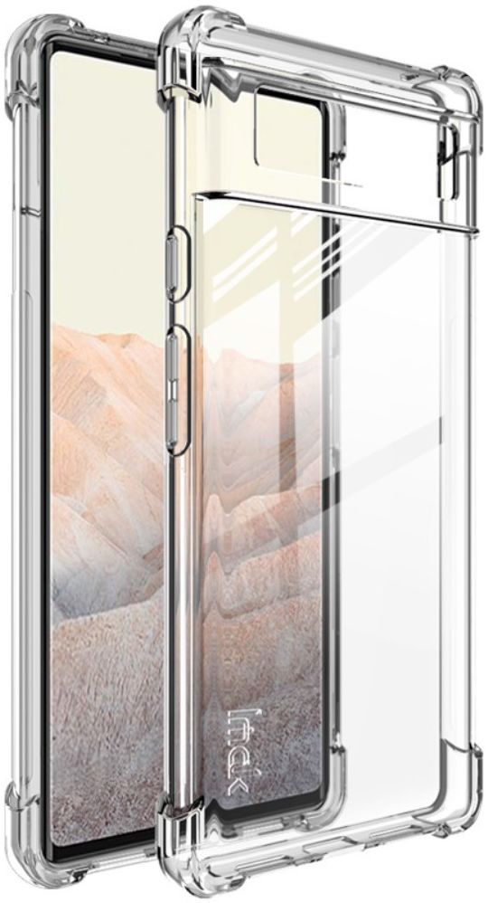 Google Pixel 6 Hoesje Dun TPU met Screen Protector Transparant afbeelding 1
