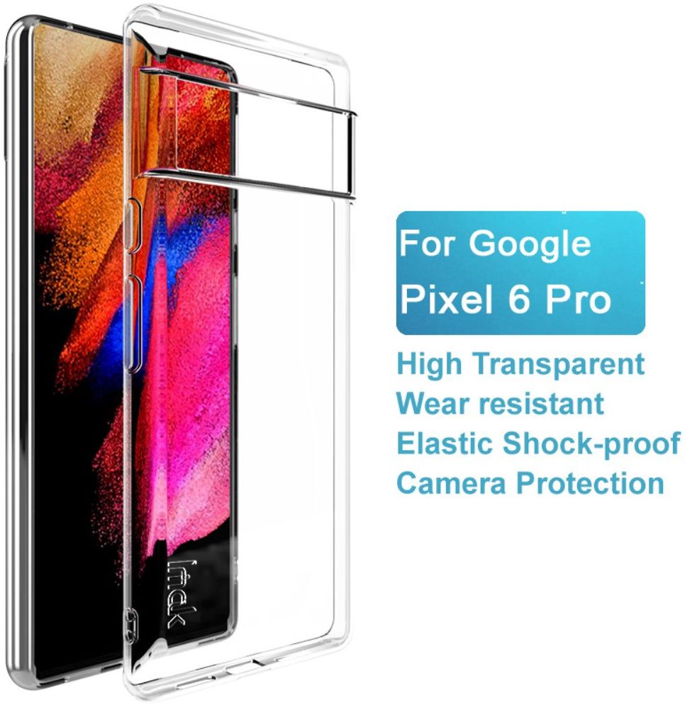 IMAK UX-5 Google Pixel 6 Pro Hoesje Flexibel en Dun TPU Transparant afbeelding 3