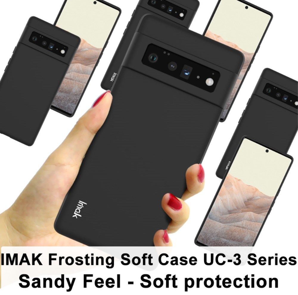 IMAK UC-3 Series Google Pixel 6 Pro Hoesje Flexibel en Dun TPU Zwart afbeelding 7