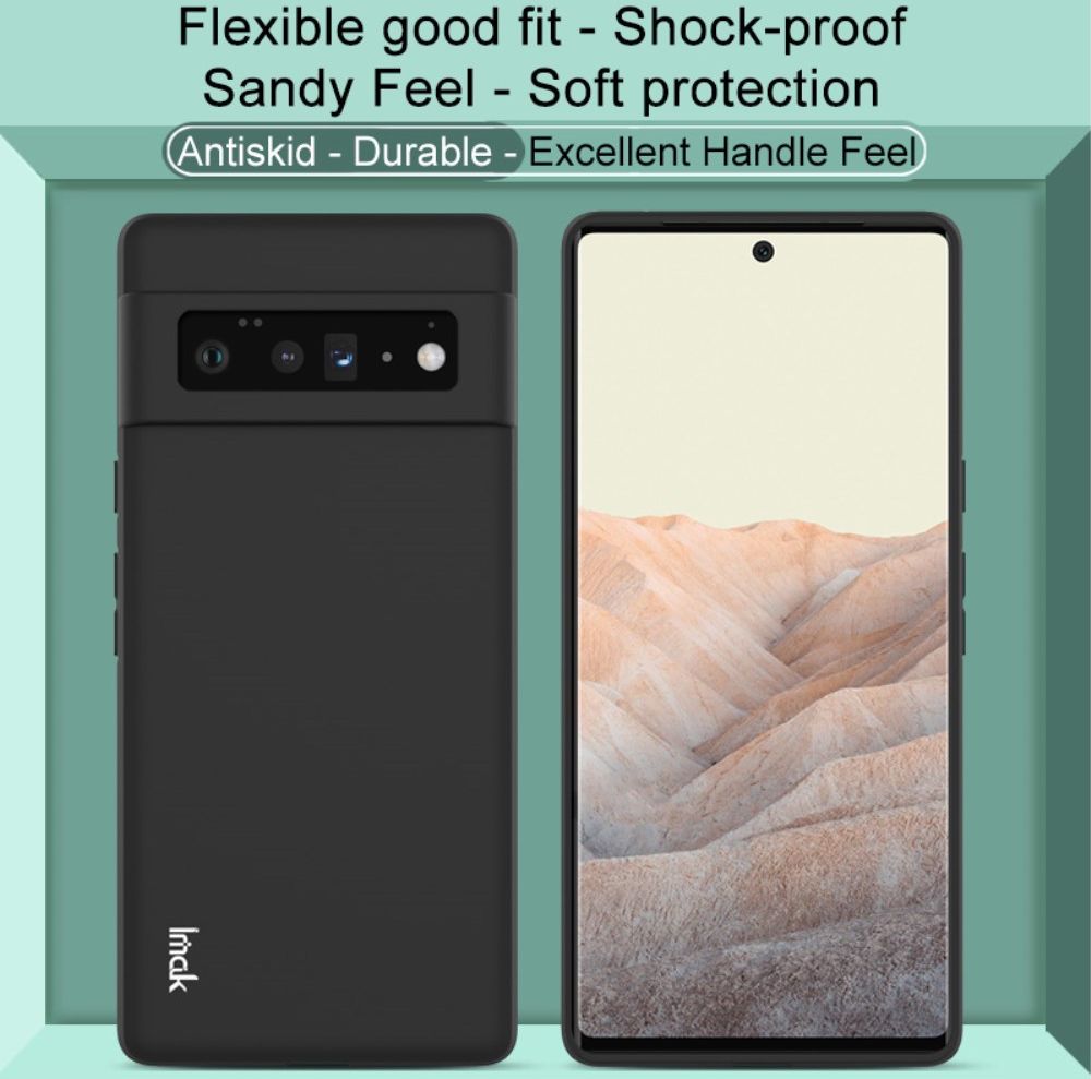 IMAK UC-3 Series Google Pixel 6 Pro Hoesje Flexibel en Dun TPU Zwart afbeelding 9