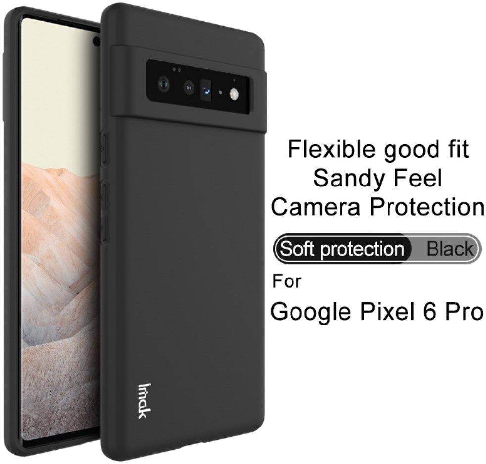 IMAK UC-3 Series Google Pixel 6 Pro Hoesje Flexibel en Dun TPU Zwart afbeelding 8