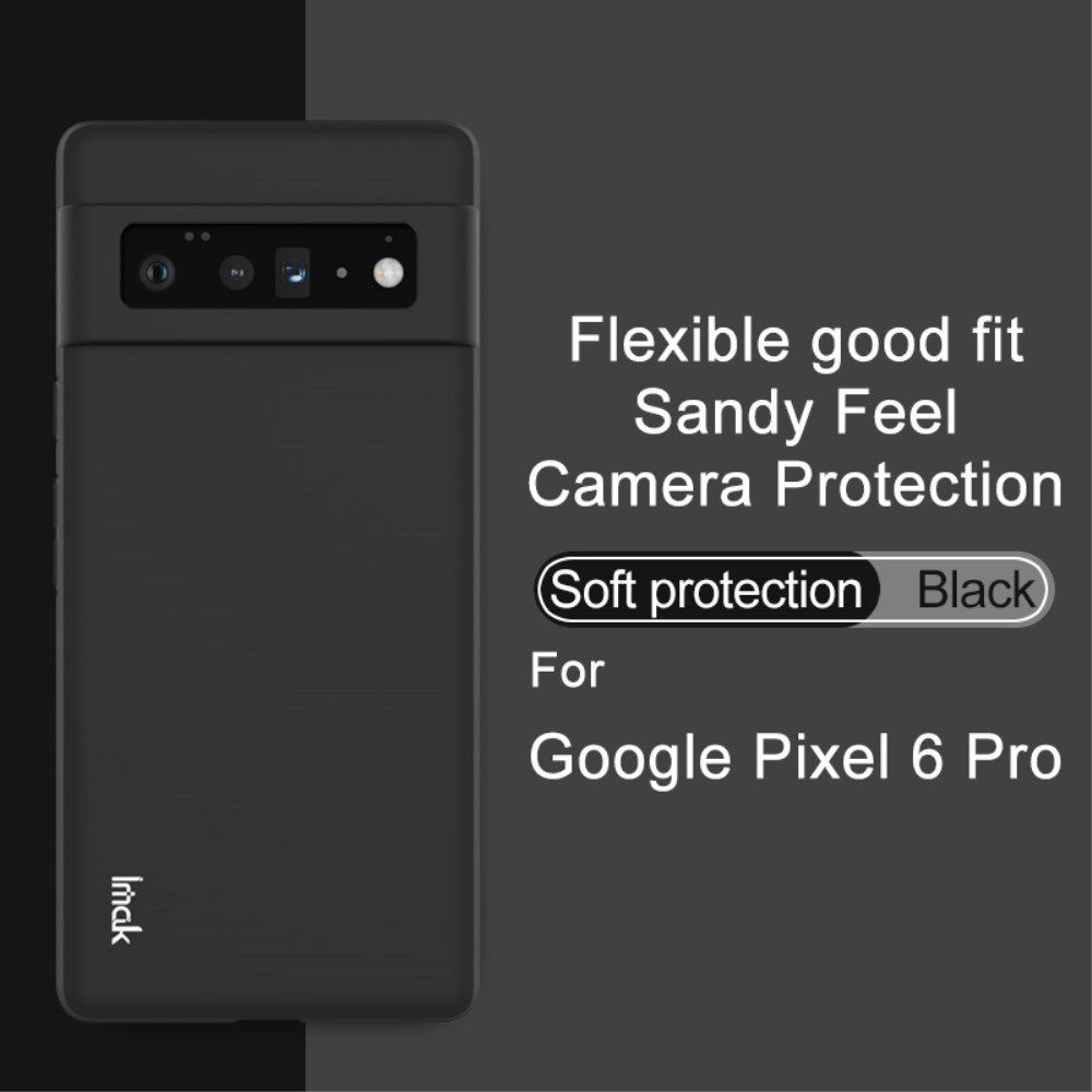 IMAK UC-3 Series Google Pixel 6 Pro Hoesje Flexibel en Dun TPU Zwart afbeelding 6