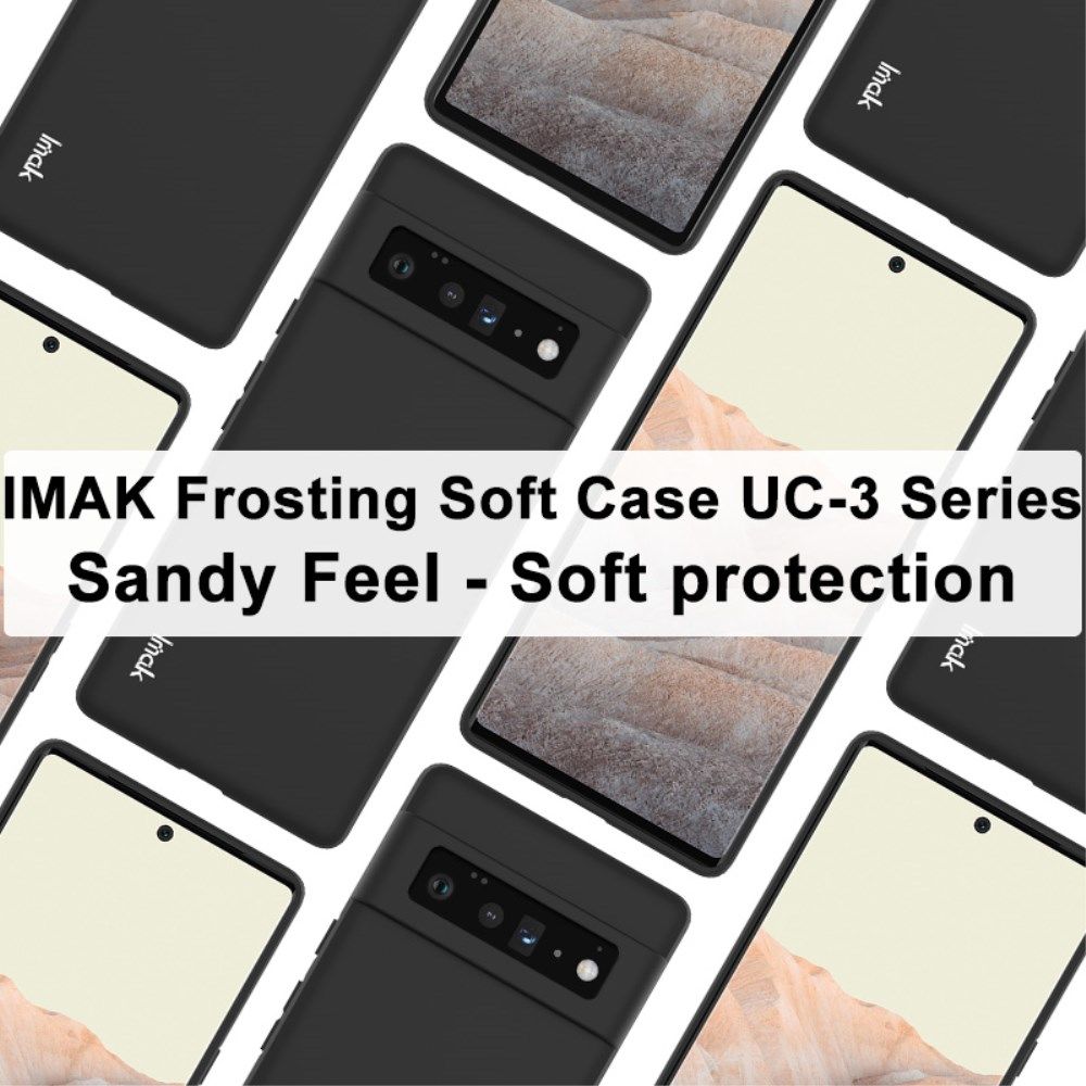 IMAK UC-3 Series Google Pixel 6 Pro Hoesje Flexibel en Dun TPU Zwart afbeelding 5
