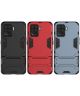 Oppo A94 Hoesje Shock Proof Hybride Back Cover met Kickstand Rood
