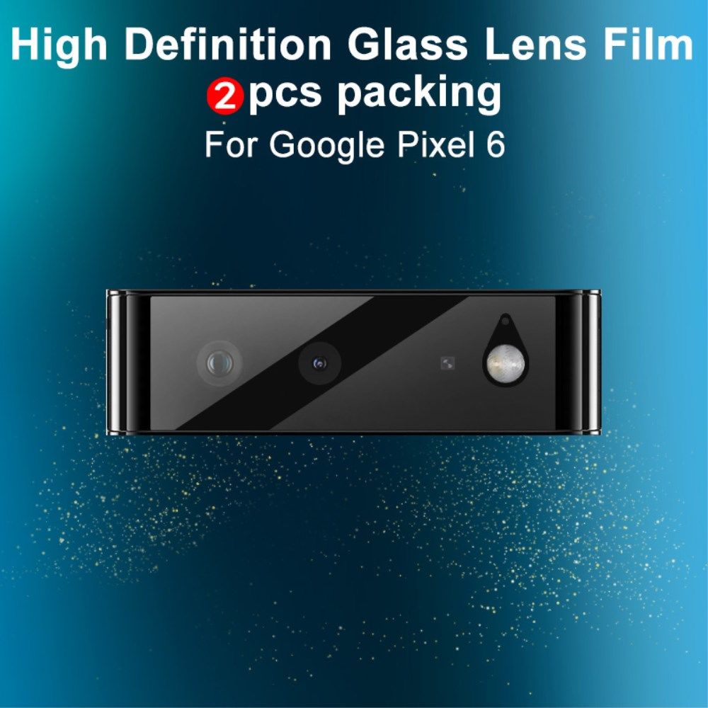 IMAK Google Pixel 6 Camera Lens Protector Tempered Glass Duo Pack afbeelding 4