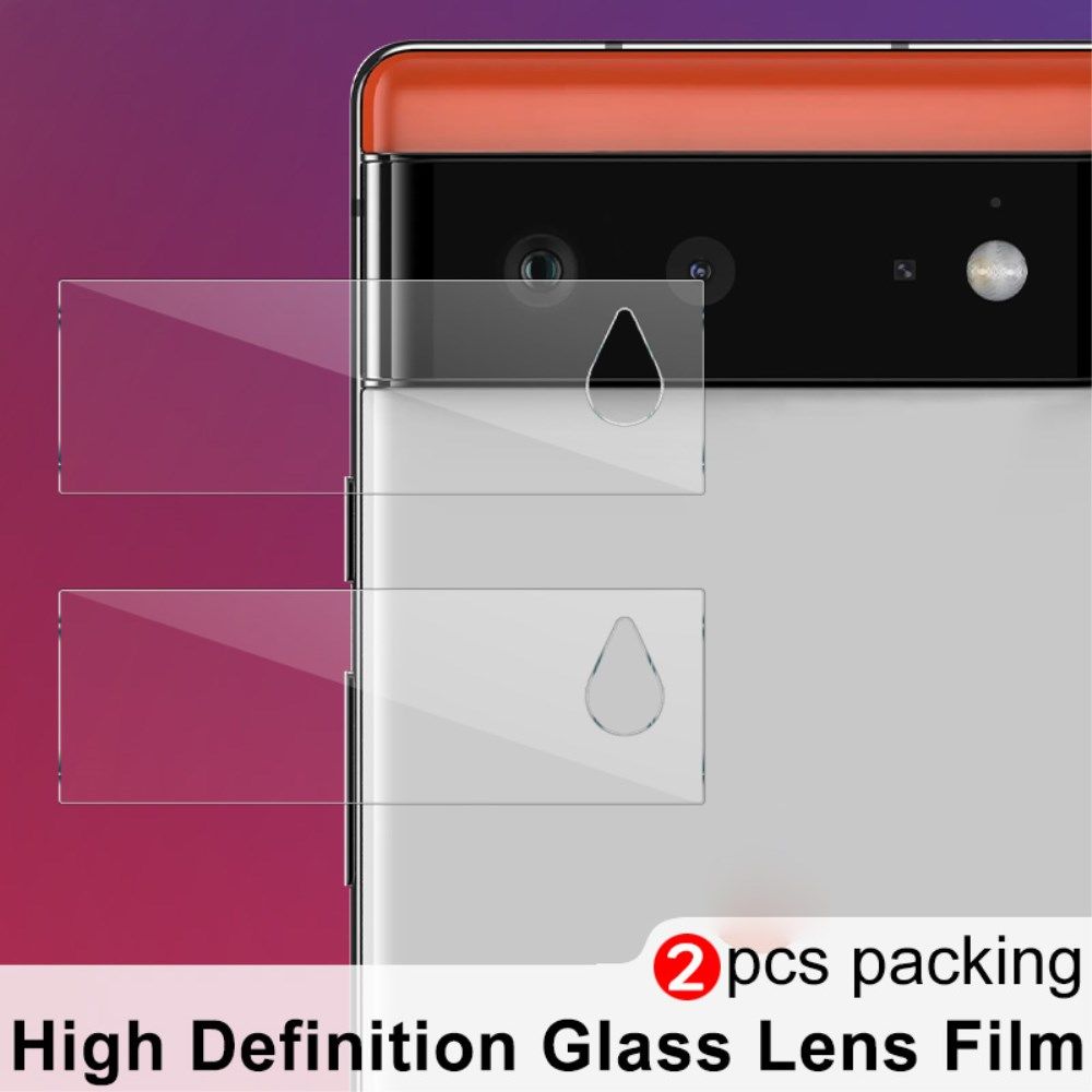IMAK Google Pixel 6 Camera Lens Protector Tempered Glass Duo Pack afbeelding 7