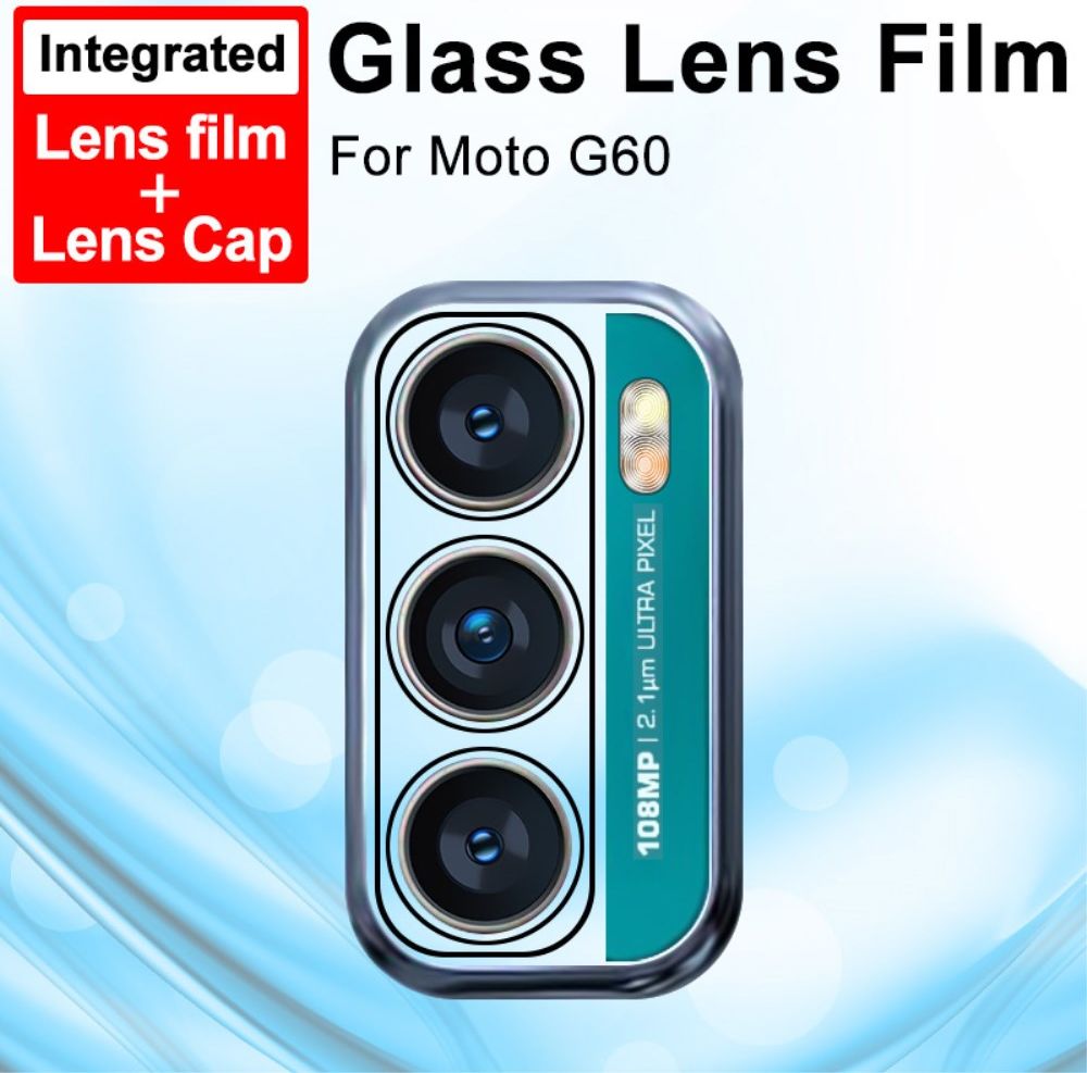 Imak Motorola Moto G60s Camera Lens Protector + Lens Cap Clear afbeelding 4