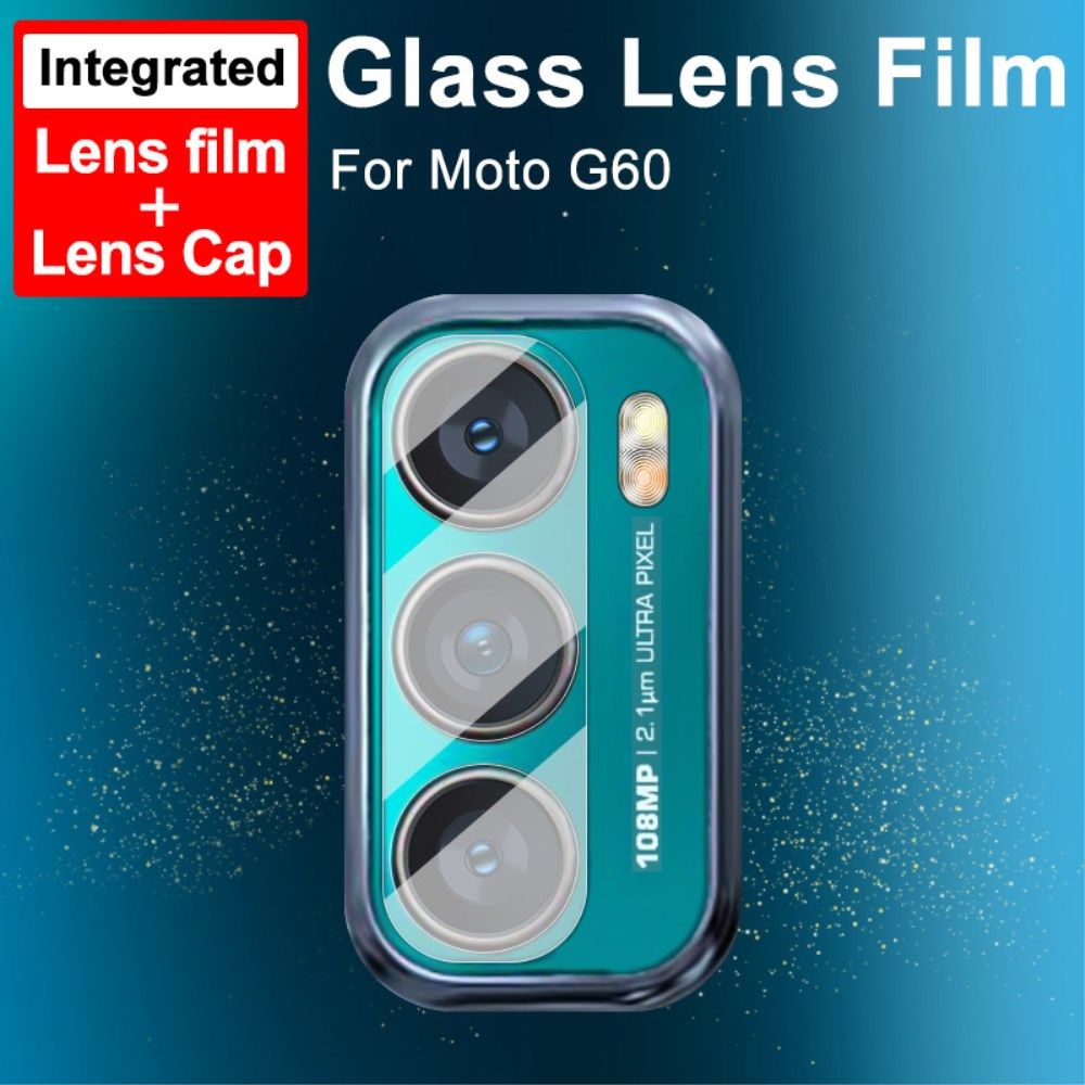 Imak Motorola Moto G60s Camera Lens Protector + Lens Cap Clear afbeelding 5