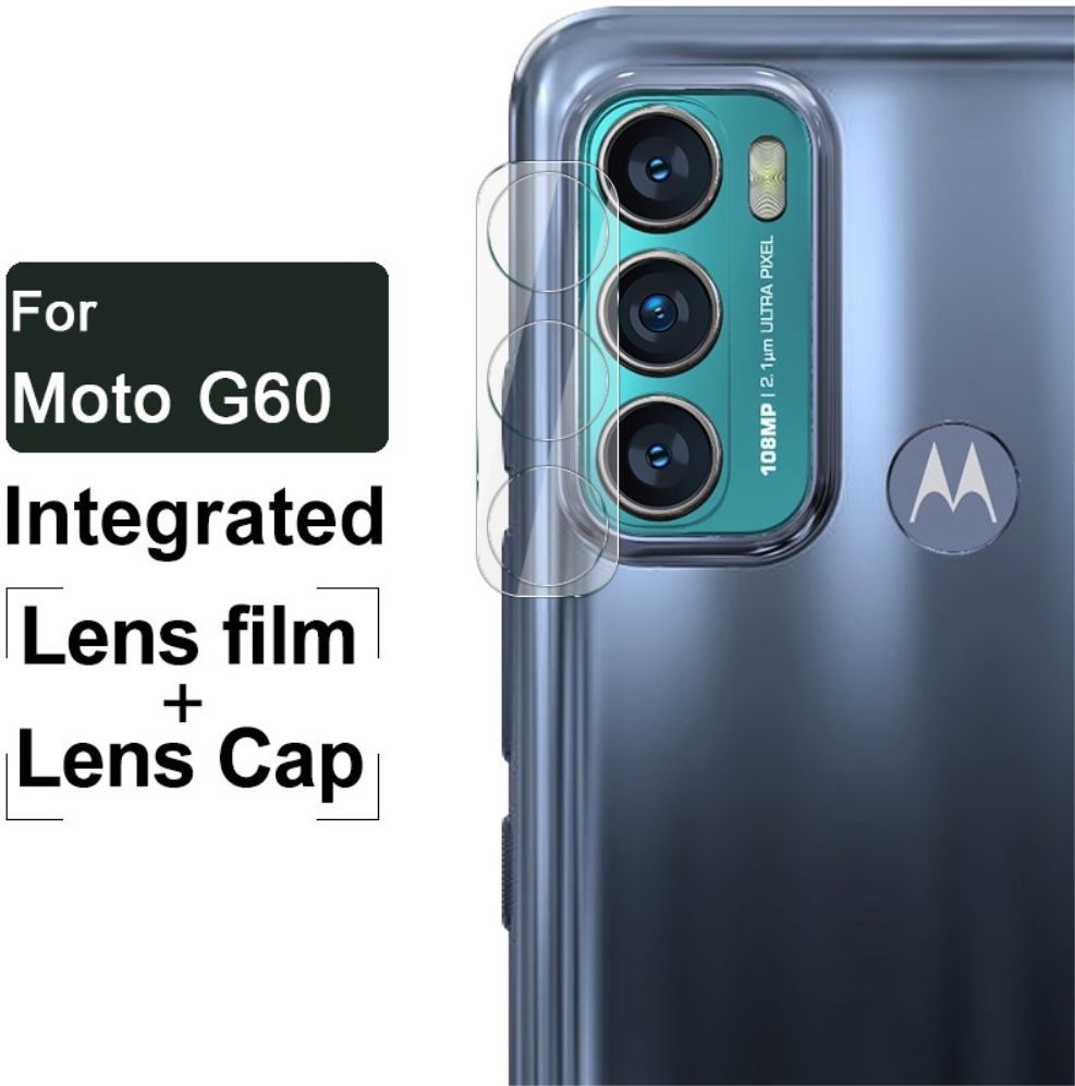 Imak Motorola Moto G60s Camera Lens Protector + Lens Cap Clear afbeelding 6