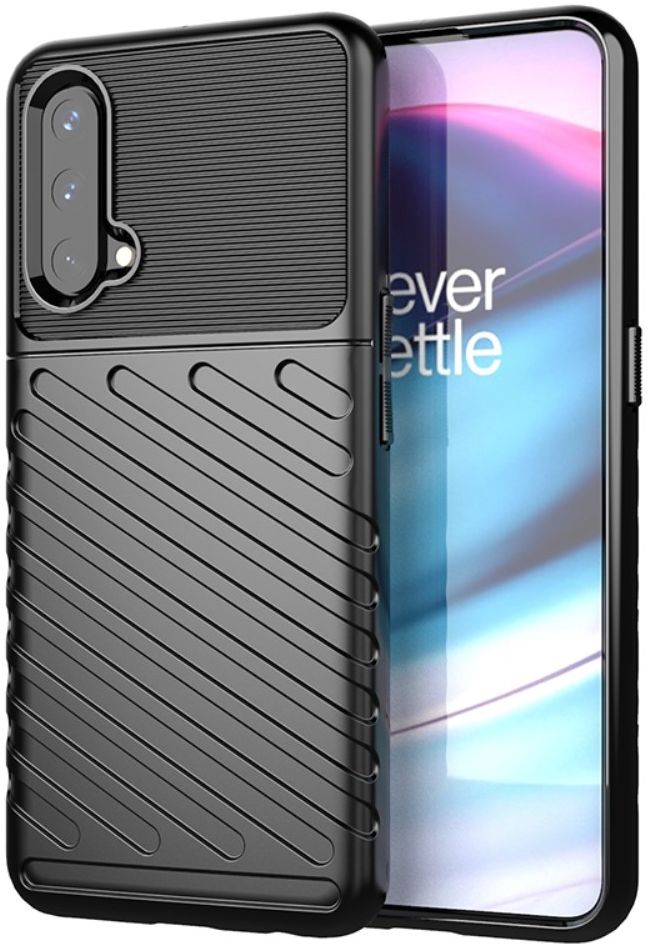 OnePlus Nord CE 5G Hoesje TPU Thunder Design Zwart afbeelding 1