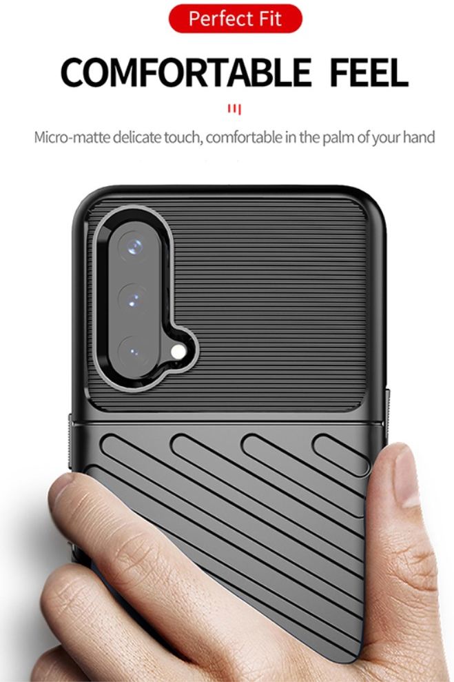 OnePlus Nord CE 5G Hoesje TPU Thunder Design Zwart afbeelding 2