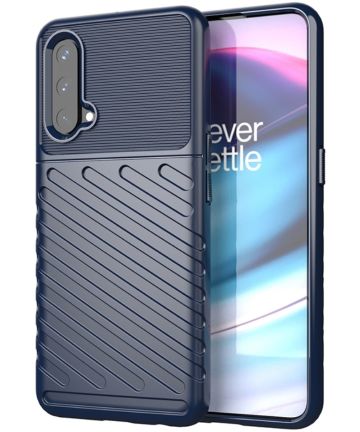 OnePlus Nord CE 5G Hoesje TPU Thunder Design Blauw Hoesjes