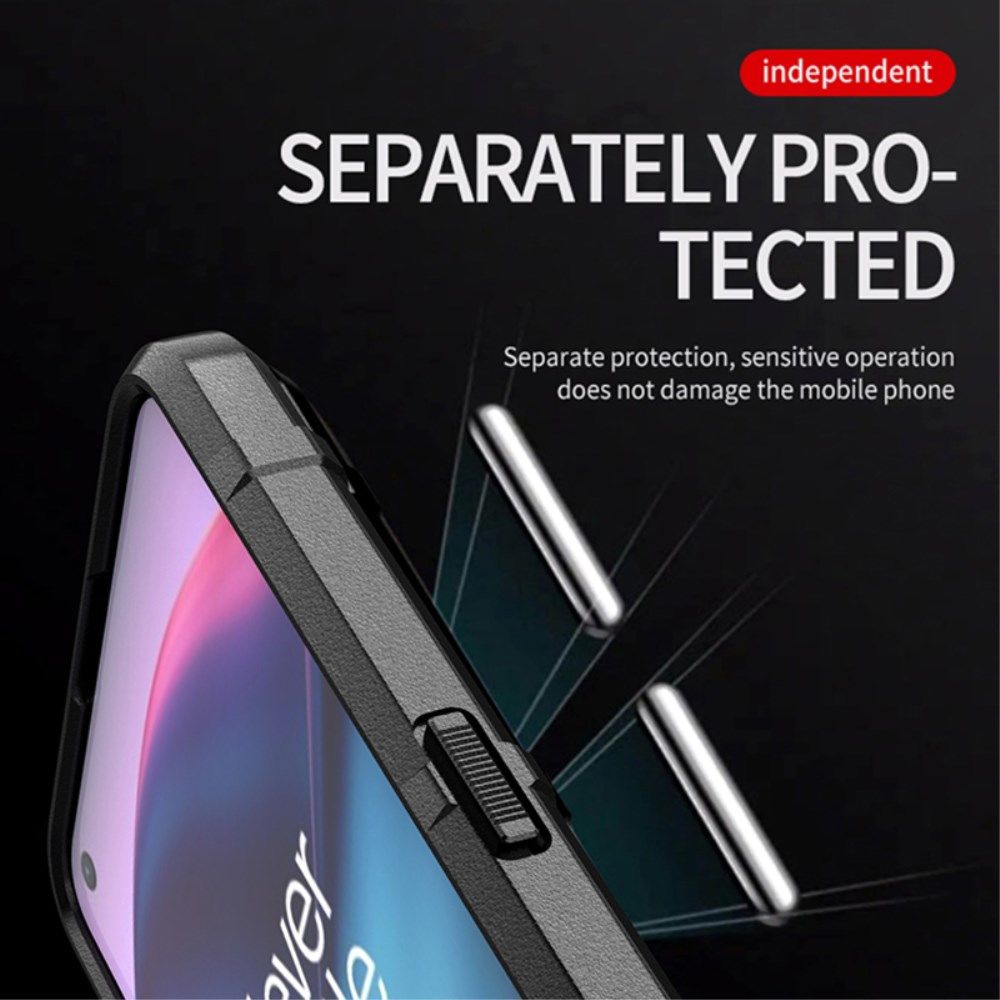 OnePlus Nord CE 5G Hoesje Shock Proof Rugged Shield Zwart afbeelding 5