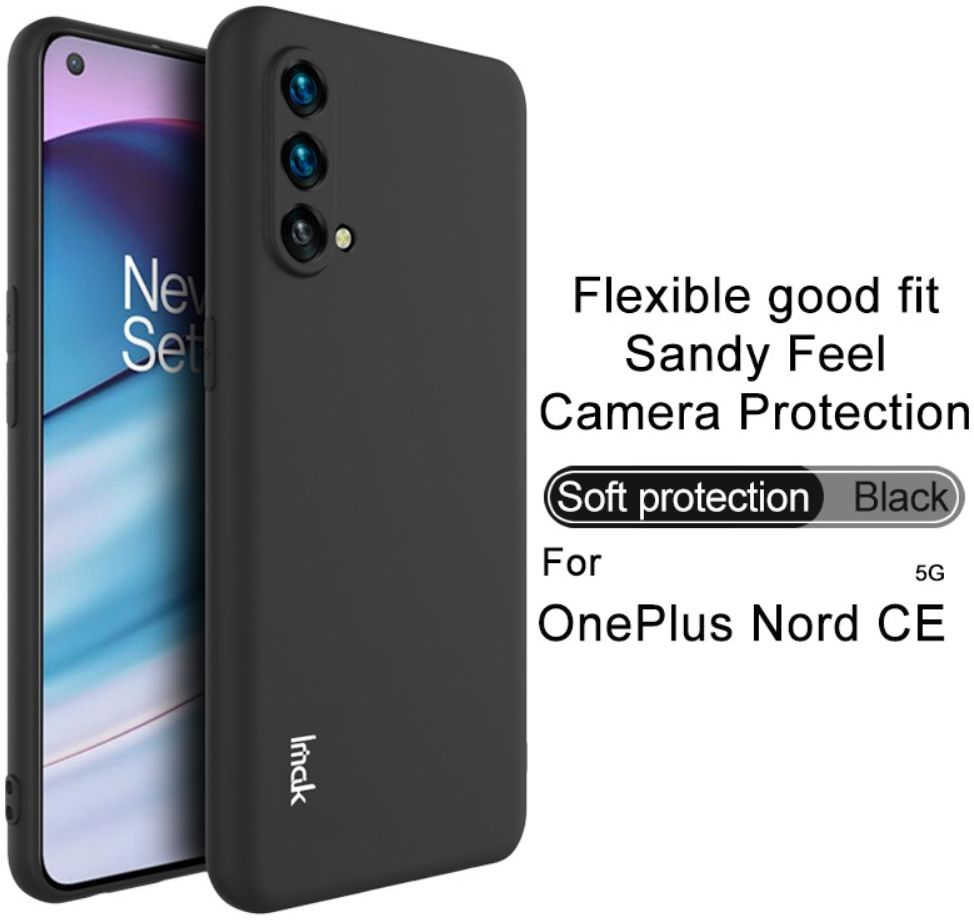IMAK UC-3 Series OnePlus Nord CE 5G Hoesje Dun TPU Zwart afbeelding 7