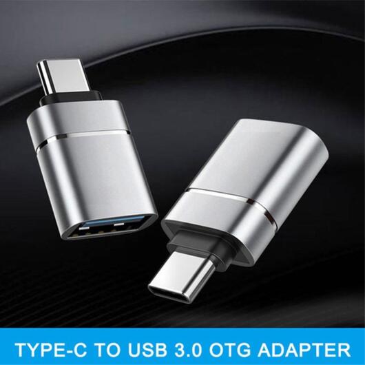 Universele USB-C naar USB-A Adapter On The Go Converter Grijs afbeelding 8