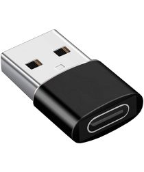 Universele USB-A naar USB-C Converter/Adapter Zwart