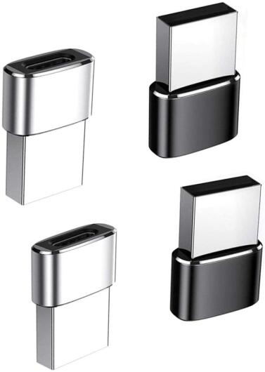 Universele USB-A naar USB-C Converter/Adapter Zwart afbeelding 7