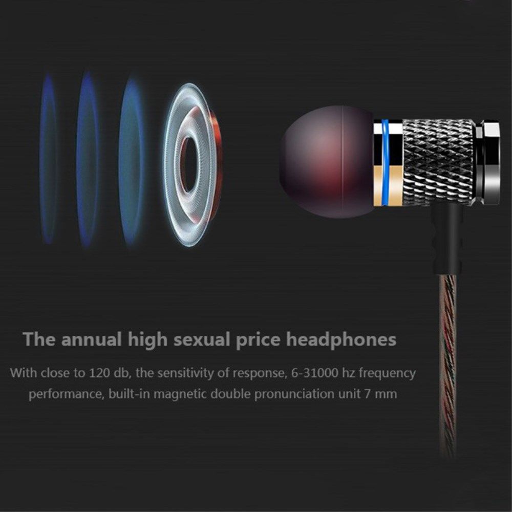 Bedrade In-Ear Oordopjes 3.5mm Jack Stereo Headset met Microfoon afbeelding 6