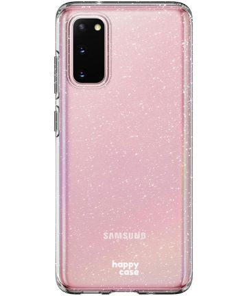 HappyCase Galaxy S20 FE Hoesje Flexibel TPU Glitter Print Hoesjes