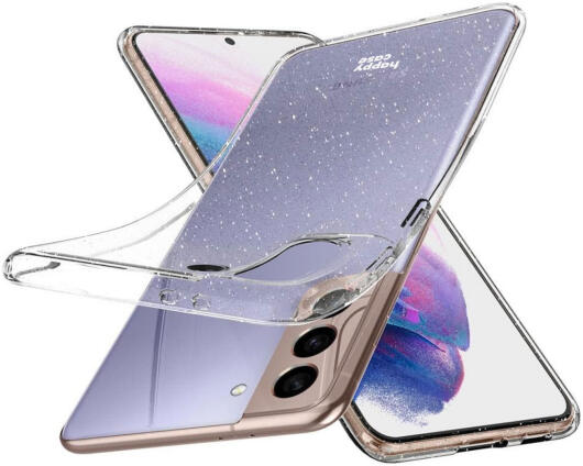 HappyCase Samsung Galaxy S21 Hoesje Flexibel TPU Glitter Print afbeelding 4
