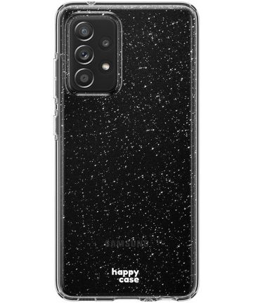 HappyCase Samsung Galaxy A52 / A52S Hoesje Flexibel TPU Glitter Print Hoesjes