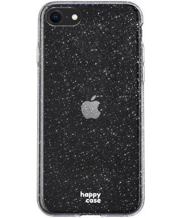 HappyCase iPhone SE 2020/2022 Hoesje Flexibel TPU Glitter Print Hoesjes