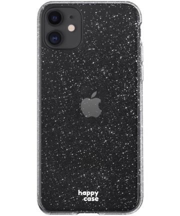 HappyCase Apple iPhone 11 Hoesje Flexibel TPU Glitter Print Hoesjes