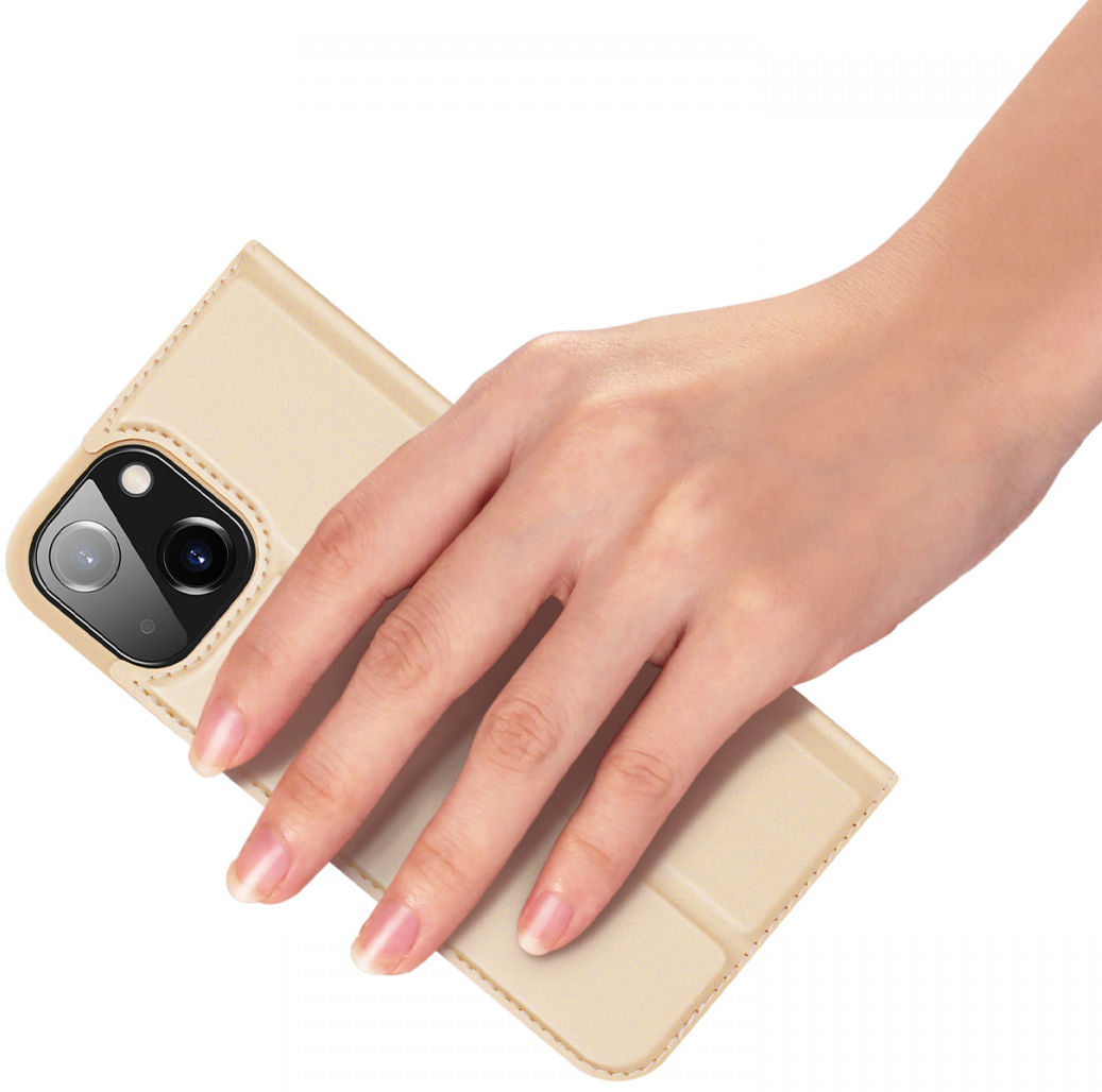 Dux Ducis Skin Pro Series Apple iPhone 13 Mini Hoesje Book Case Goud afbeelding 5