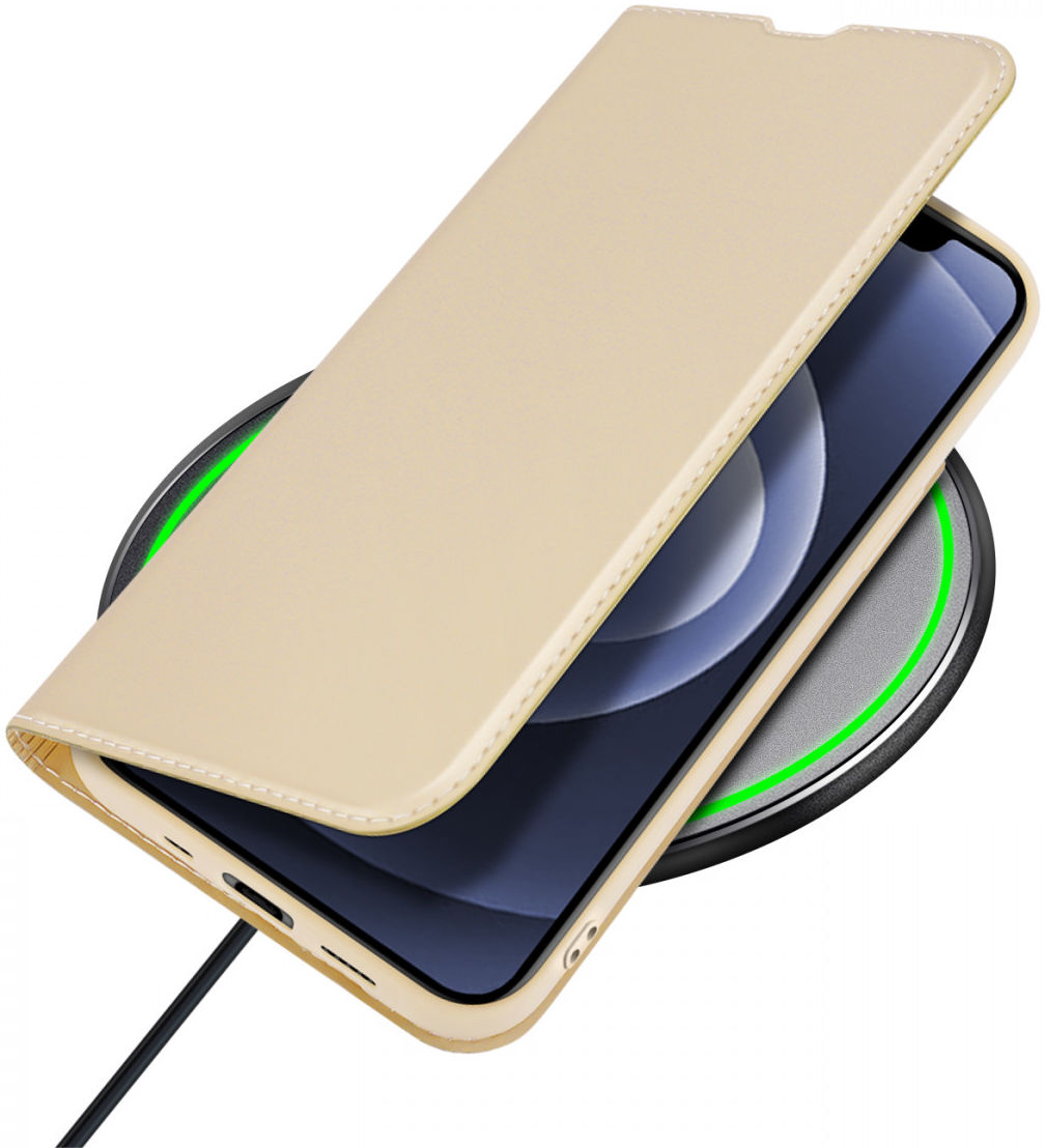 Dux Ducis Skin Pro Series Apple iPhone 13 Mini Hoesje Book Case Goud afbeelding 8